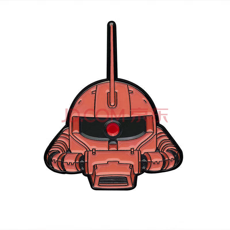 致敬高达机动战士 元祖 rx-78-2头像 胸针 精致烤漆徽章 扎古红色