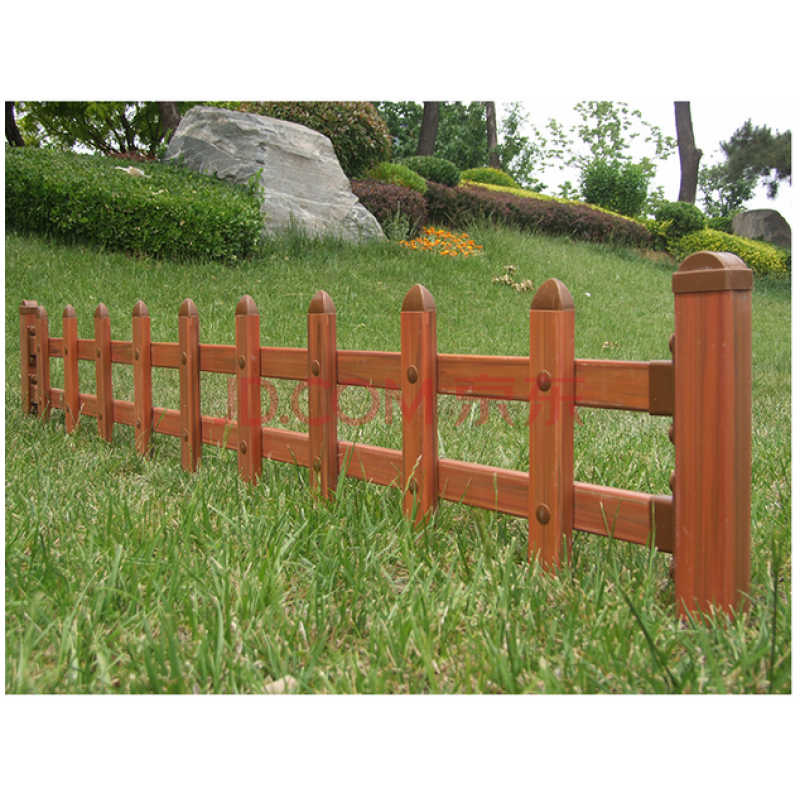 塑料围栏pvc塑钢草坪护栏围栏栅栏户外花园花池室外栏杆塑料绿化带
