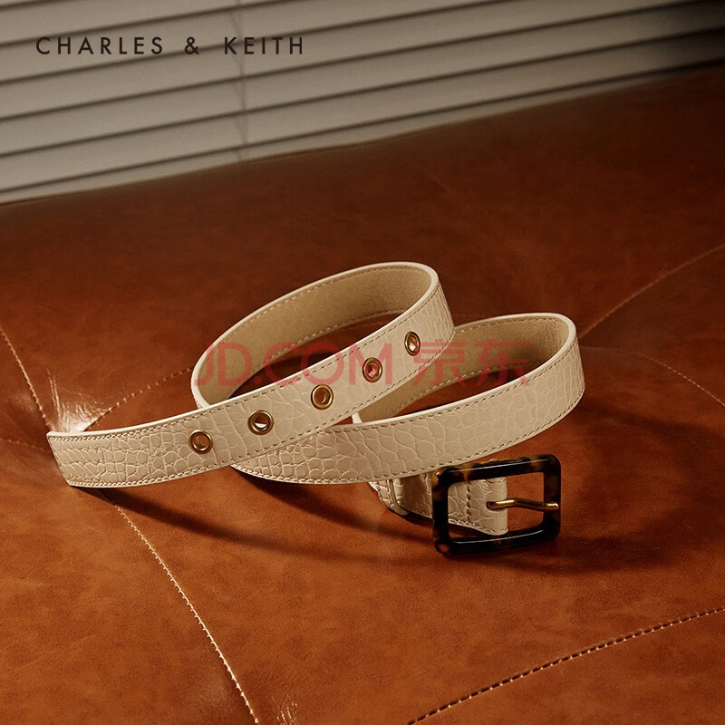 charles&keith2021春夏ck4-32250239时尚鳄鱼纹印花女士腰带皮带