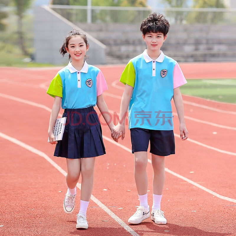 小学生校服夏装运动风老师儿童夏季短袖套装幼儿园园服三四五六年级小