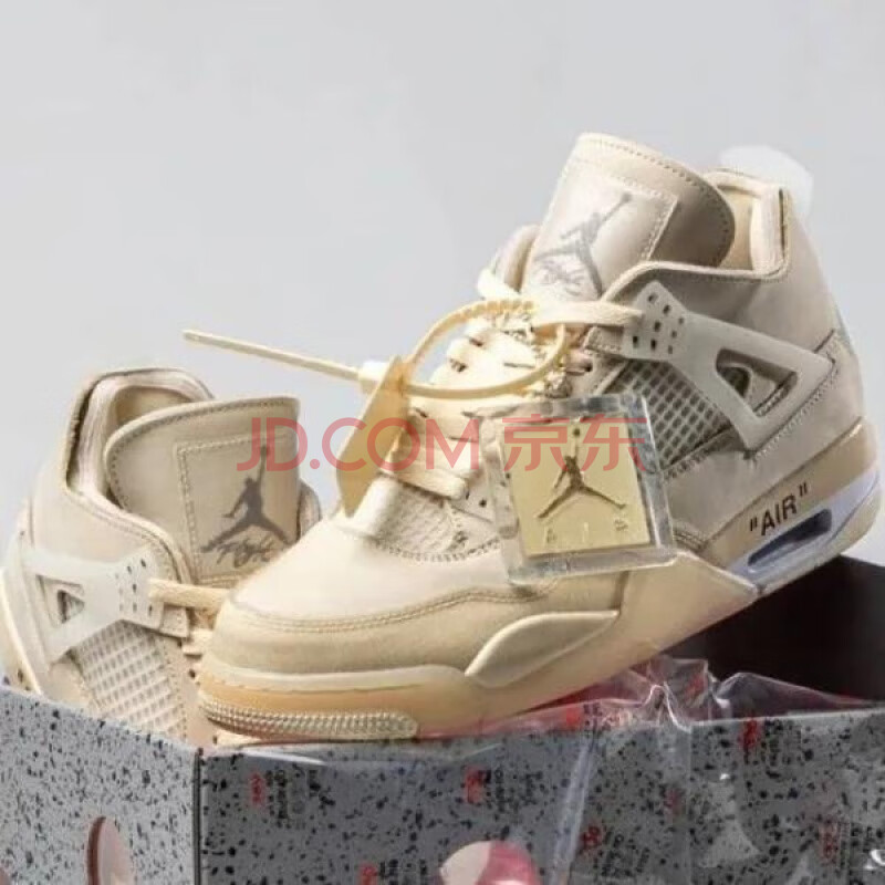 off white x aj4白帆 半透明 蝉翼 ow联名篮球鞋乔4 cv9388-100 aj4