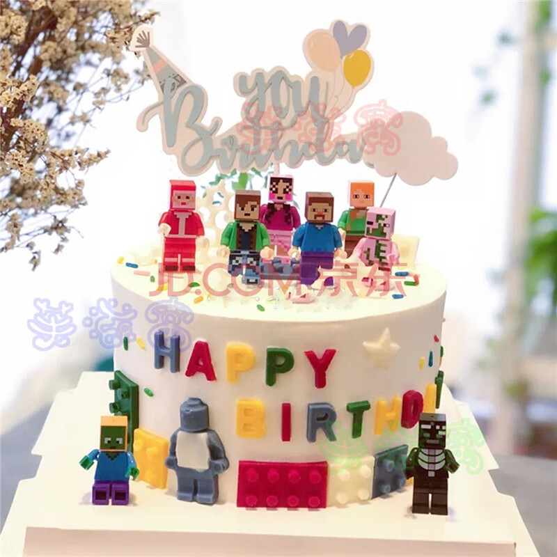 我的世界生日蛋糕迷你世界方块格子儿童全国北京上海广州深圳杭州重庆