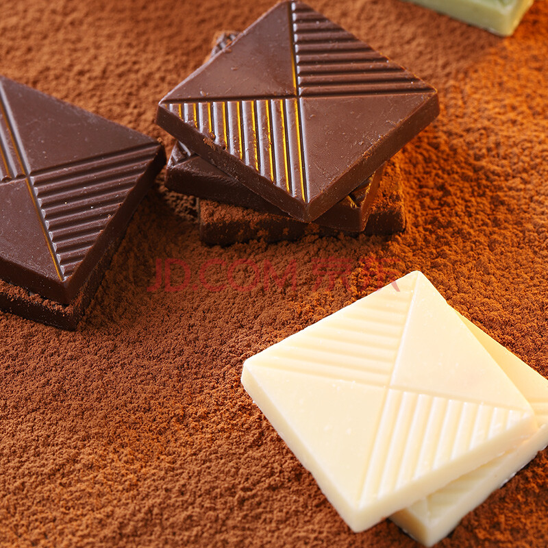 黑巧克力方块速溶糖果散装喜糖零食小吃 方块巧克力250g【约33片】