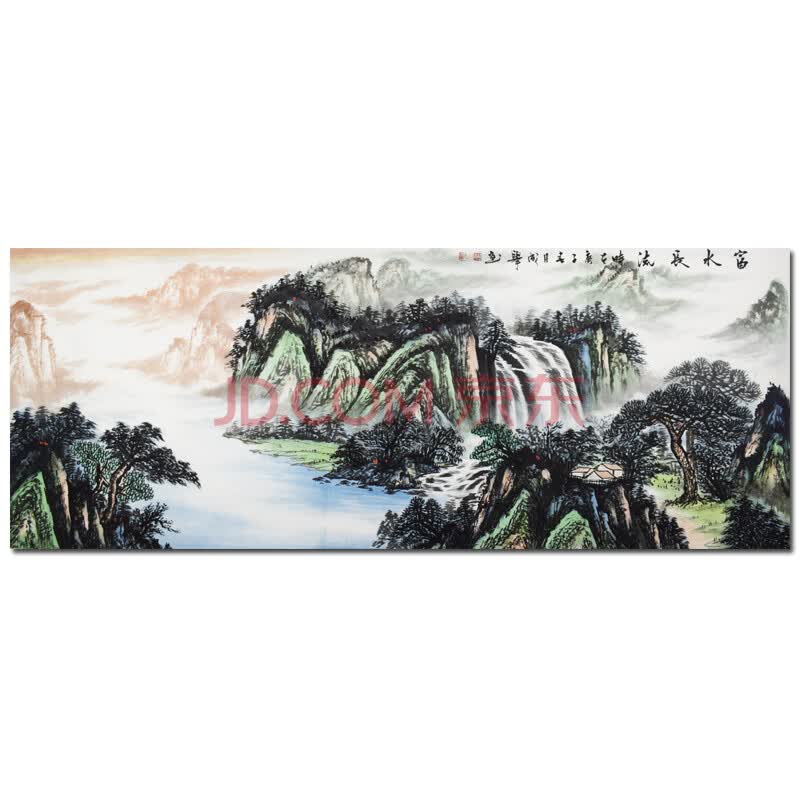 装饰画 字画 书法 水墨画 现代画 山东省美协 胡成举  富水长流></p></a>