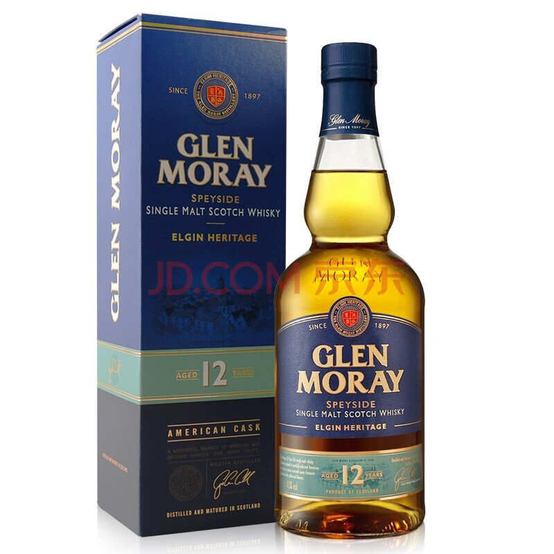 【顺丰】格兰莫雷(glen moray)洋酒 斯佩塞 单一麦芽 苏格兰威士忌