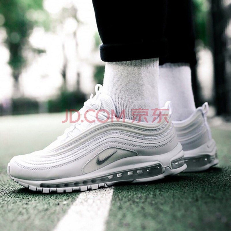 耐克男鞋 nike air max 97 纯白子弹头气垫休闲运动跑步鞋 921826-101