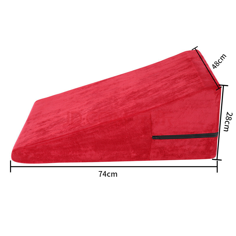 臀部体位枕垫备孕垫床上神器助孕枕气 红色三角枕大号-高密度海绵 50
