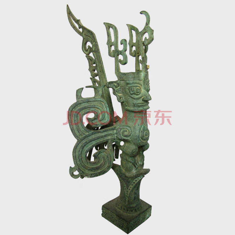 广汉三星堆青铜器摆件仿古做旧三星堆面具马王堆纪念品工艺品收藏