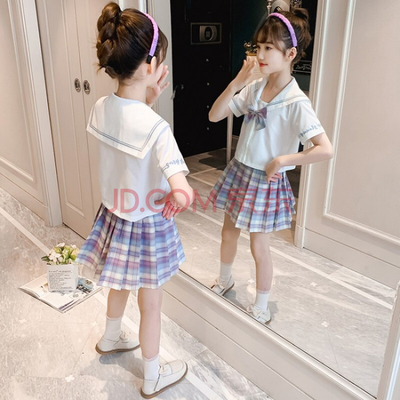 小女孩jk制服女中大童小学生10九岁春夏裙子套装水手服校服日系可爱