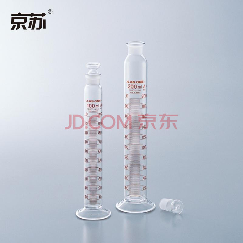 京苏 具塞量筒(玻璃制)-100ml 日本产 具塞量筒(玻璃制) 【预计30天