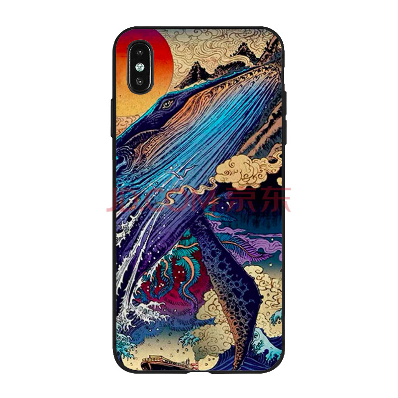 神奈川冲浪里手机壳适用于苹果iphone华为小米oppo浮世绘vivo海浪 深