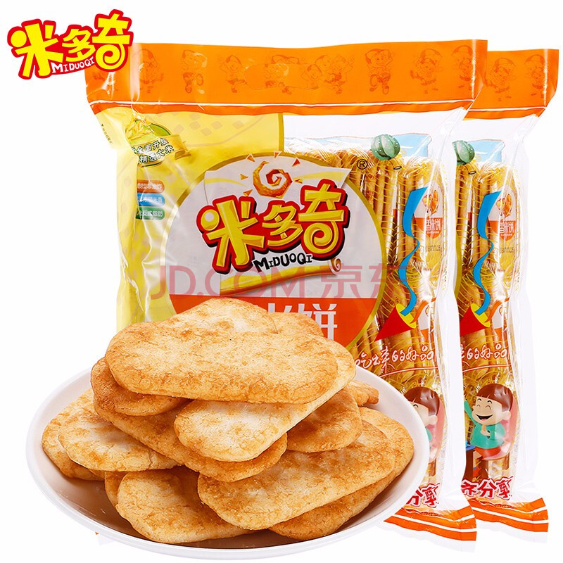 米多奇香米饼438g*1袋膨化米饼饼干儿童小吃