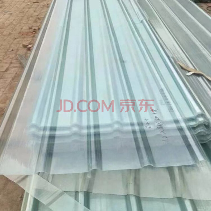 阳光板采光板透明瓦阳台防雨板玻璃钢板玻璃纤维树脂瓦车库板雨棚 1.
