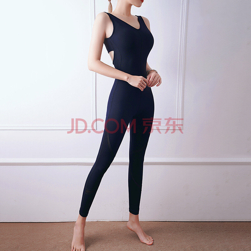 瑜伽运动套装一片式舞蹈连体衣女性感网纱拼接连体练功服芭蕾舞蹈训练
