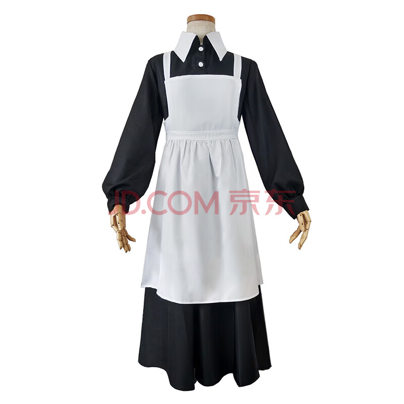 cosplay服装女仆装,cosplay爱蜜莉雅 约定的梦幻岛 妈妈 伊莎贝拉 克洛涅 cos女仆装 cosplay服装 深灰色 l