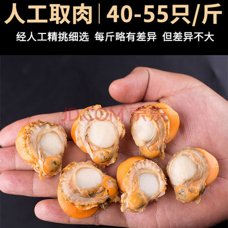 超大新鲜大扇贝肉冷冻元贝肉蒜蓉帆立贝海鲜贝类海鲜肉瑶柱特产 超大5