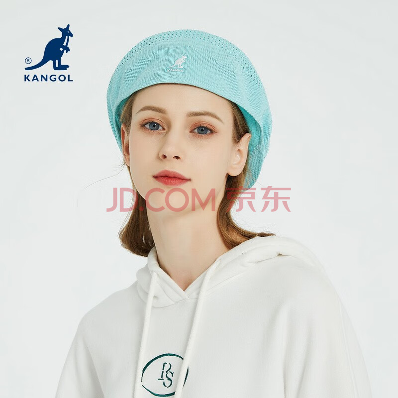 kangol帽子贝雷帽春夏新款鸭舌帽袋鼠帽子504 ko0290bc 浅蓝色 m