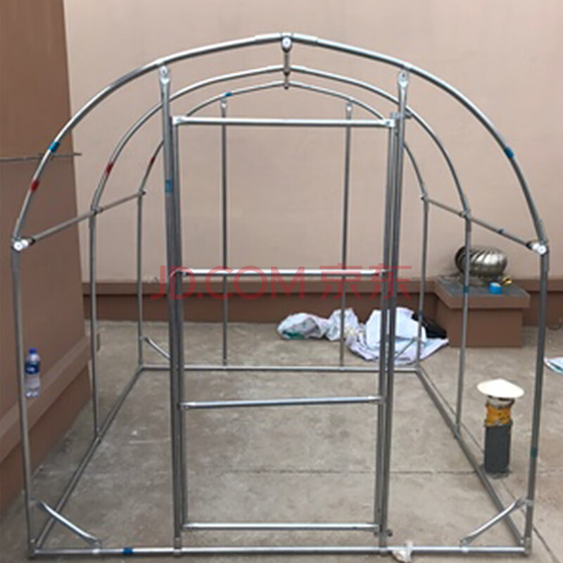 简易庭院大棚钢管骨架蔬菜暖棚花卉温室小型棚家用花棚钢结构大棚 2.