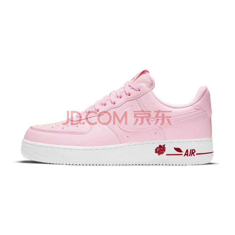 耐克nike air force 1 af1情人节白粉玫瑰空军一号休闲板鞋cu6312-600