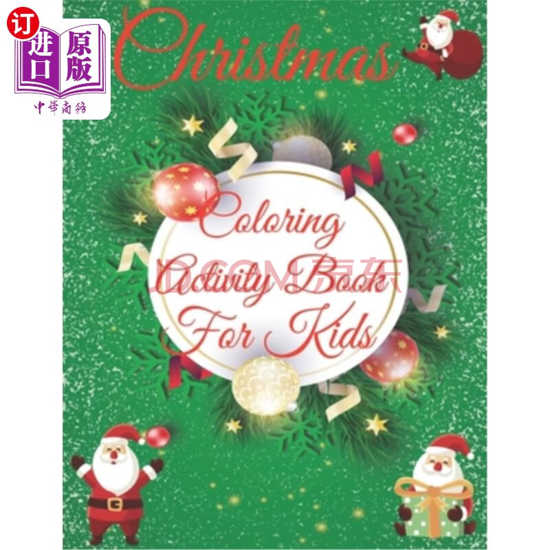 【中商海外直订】christmas coloring activity book for ki.