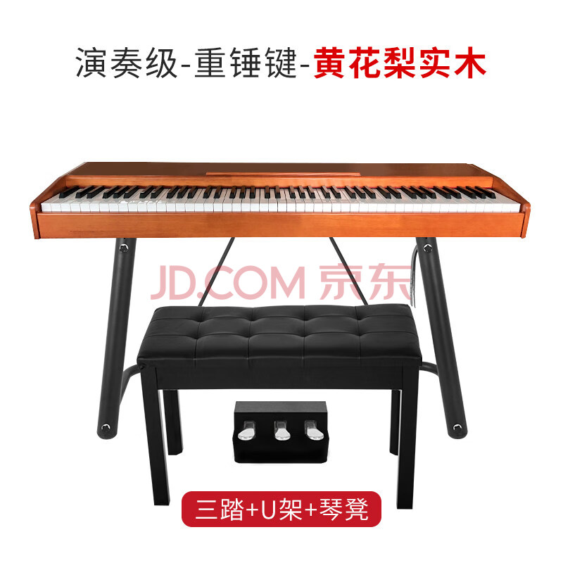 vangogh电钢琴88键重锤家用考级实木便携式电子钢琴品质定制款 演奏级