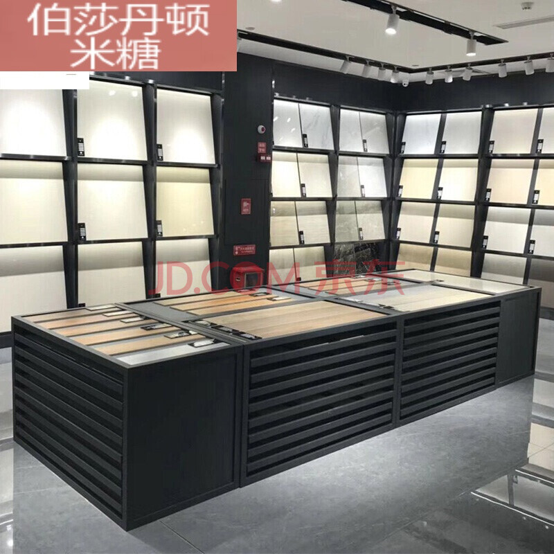 中岛柜木地板抽屉式展柜瓷砖抽拉货柜地砖柜陶瓷样品展示架600800