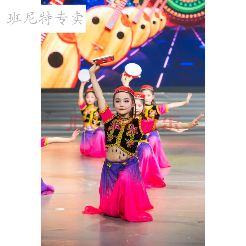 十一国庆节六一六一小小古丽新疆舞少数民族演出服西域风情维族舞蹈