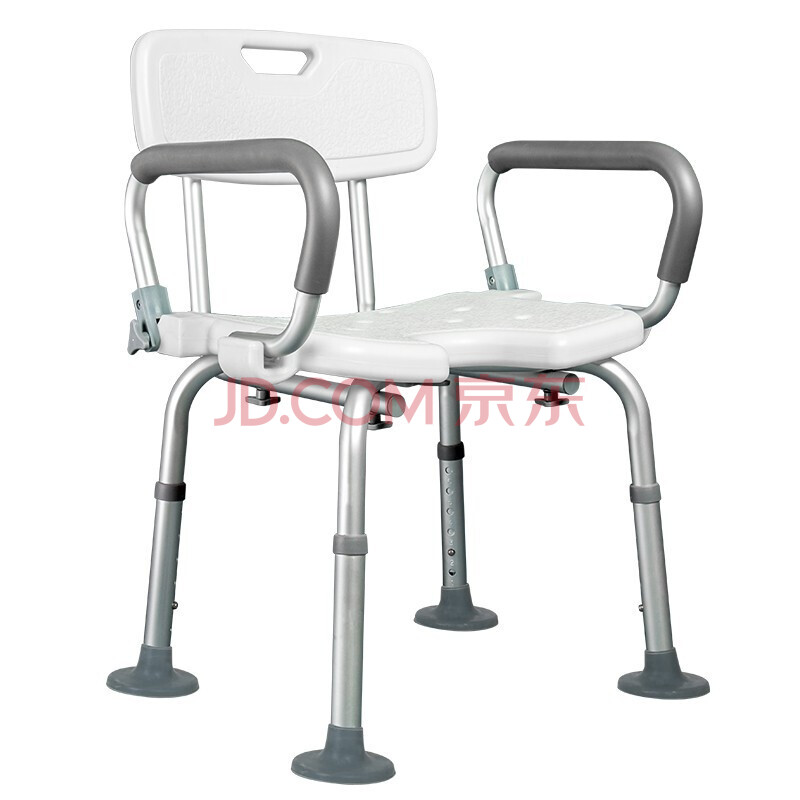 雅德老人铝合金洗澡椅靠背椅扶手可翻高度伸缩清洗下身洗澡椅康复器械
