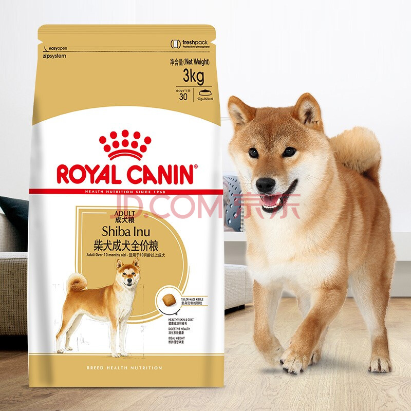 canin 皇家狗粮 fba26法国斗牛犬成犬狗粮 全价粮 3kg 斗牛犬小型犬成