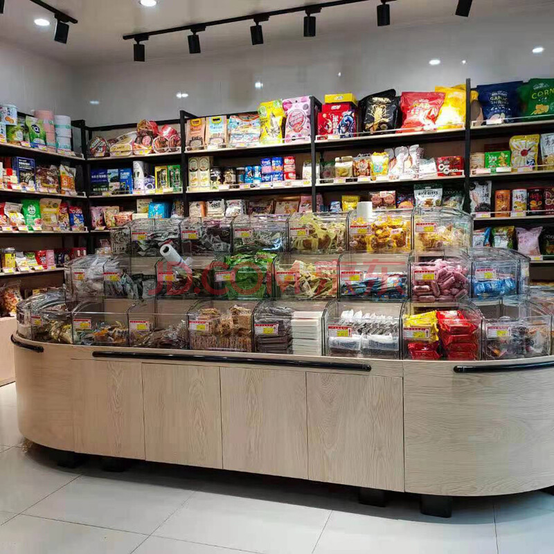 零食货架 超市货架便利店烟酒文具中岛钢木展示柜多功能小卖部零食店