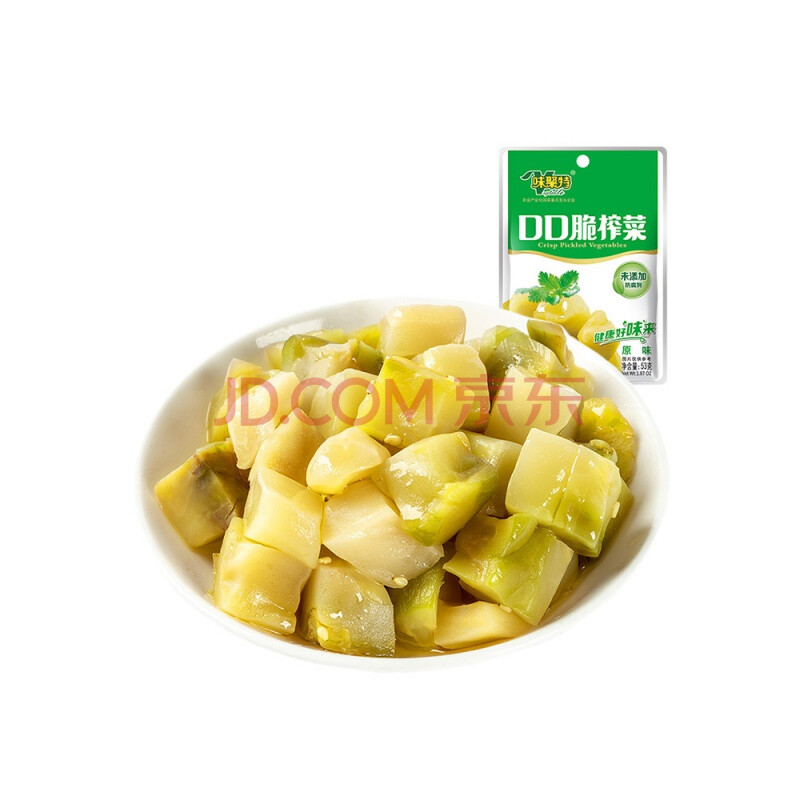 味聚特学生榨菜丝口口脆木耳菜芯下饭菜咸菜儿童开胃食品小包装 口口