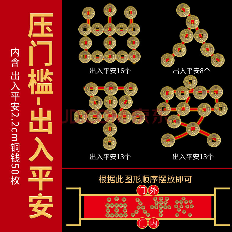 出入平安铜钱 五帝钱压门槛真品过门石下压的出入平安钱专用入户门