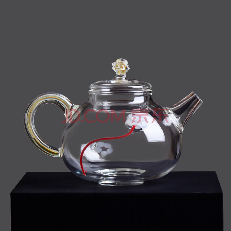 台湾禾器家用玻璃泡茶壶过滤小号单人泡花茶绿茶功夫茶具 金丝