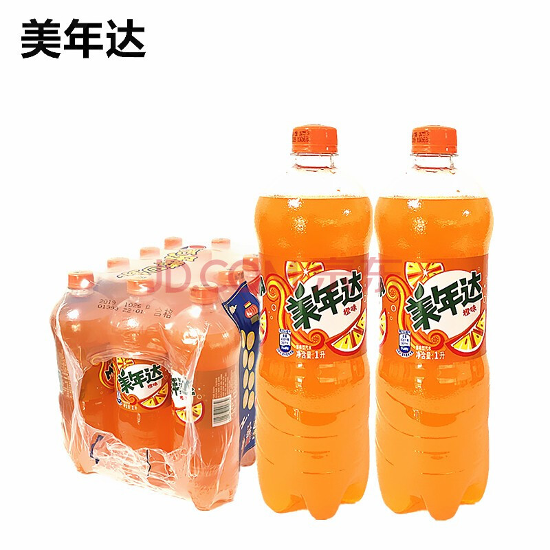 百事可乐美年达1l*12瓶【整箱装】