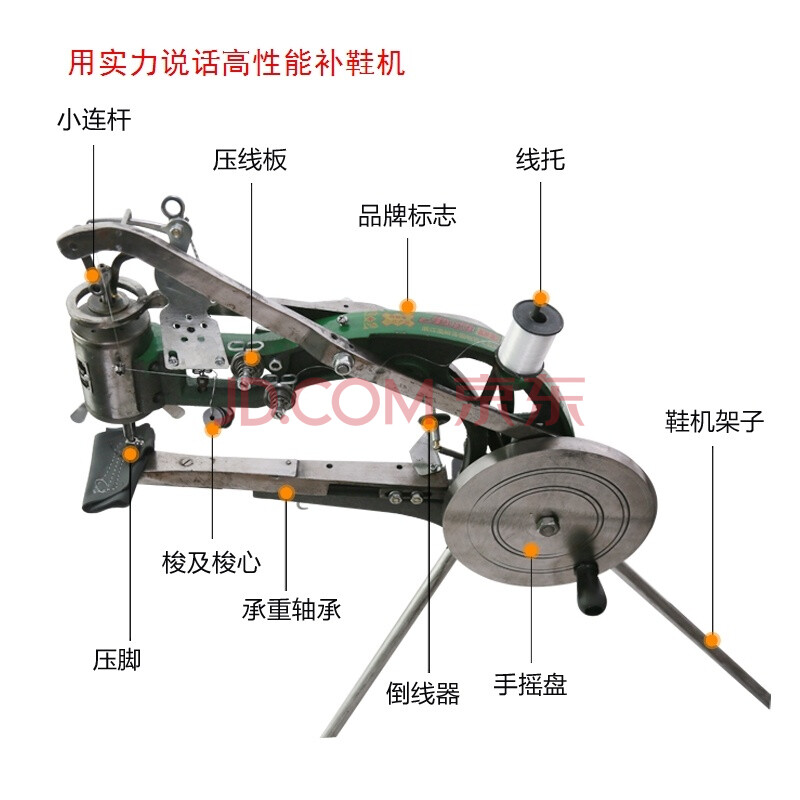 修鞋机器手动补鞋机可商用手摇手摇多功能手动吃厚手摇修鞋机修鞋服