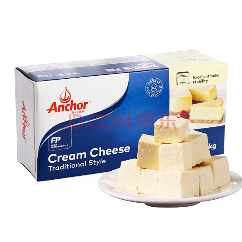 乳品冷饮 奶酪黄油 安佳(anchor 安佳鲜奶油乳酪干酪奶油芝士块