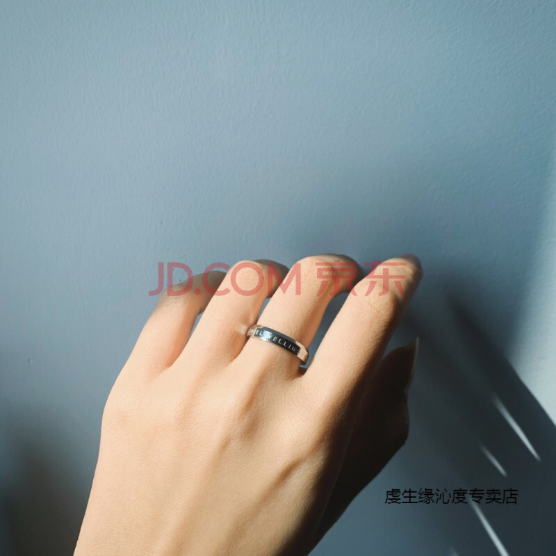 戒指男女一对情侣款对戒简约dw情人节礼物玫瑰金陶瓷戒指环 经典款