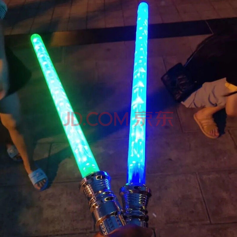 激光剑星球大战光剑十字伸缩发光剑闪光棒荧光棒儿童刀剑男孩玩具 两