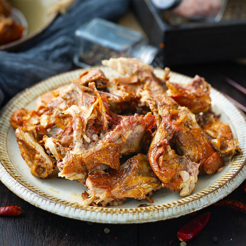 东北熏鸡架卤味熏鸡骨架炸鸡架熏烤小吃熟食下酒菜 东北熏鸡架5只