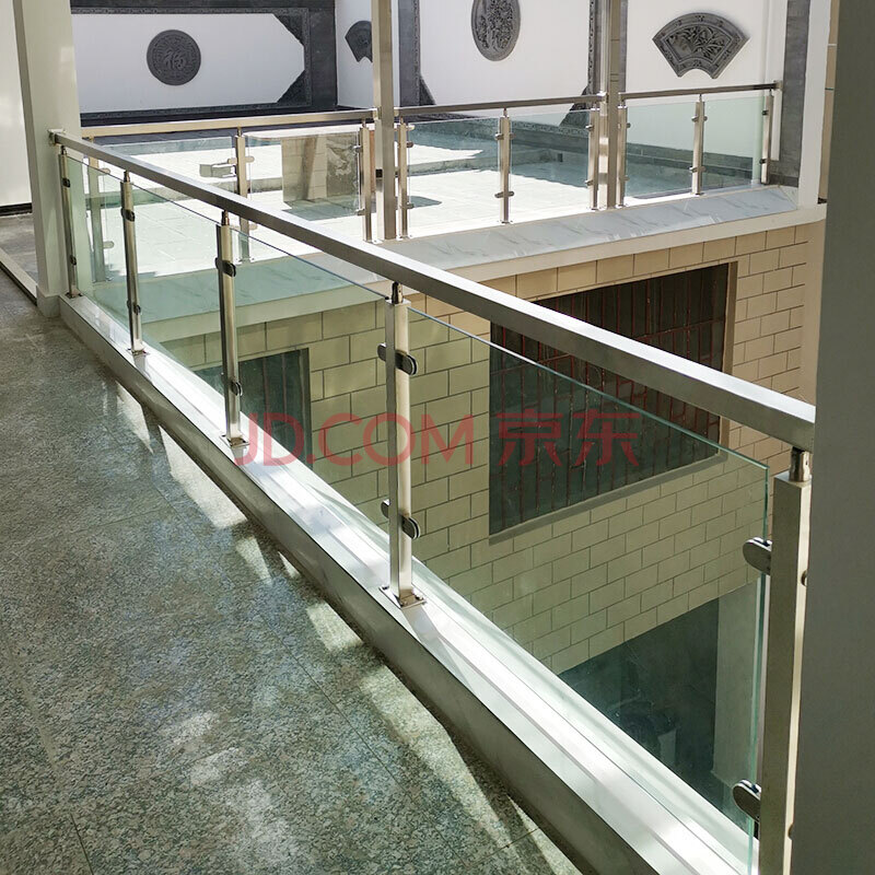 金日盛 楼梯扶手护栏 护栏楼梯扶手护栏栏杆不锈钢阳台钢化玻璃自装