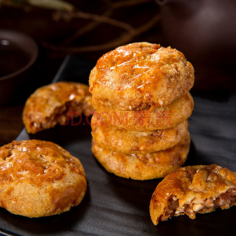 手工广东特产鸡仔饼广州传统糕点美食小吃茶点零食 软鸡仔饼10个 香脆