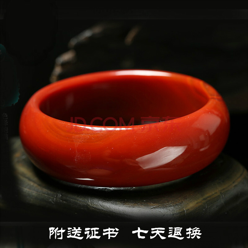 南红手镯 红玛瑙手镯女士款天然原色南红玉镯子优质精品大红鸡血满红