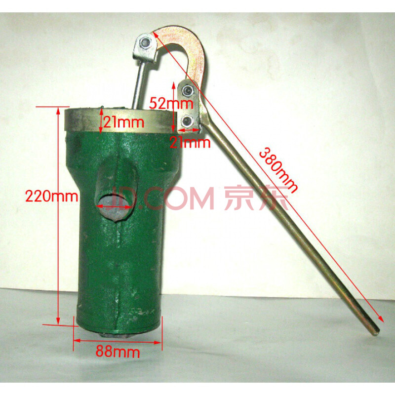 老式 摇井头 水井头 摇井泵 手摇抽水泵 绿色压井泵底不带脚