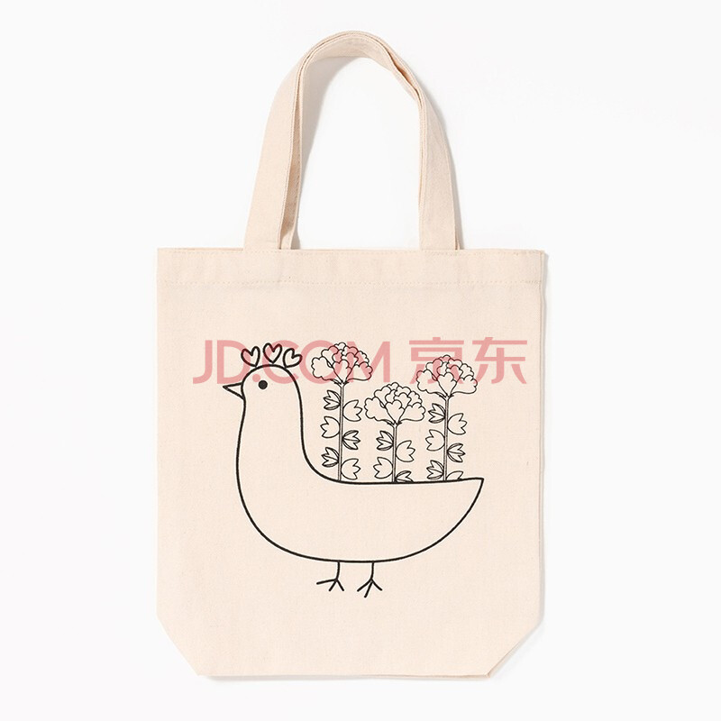 帝行(dixing)新款韩式简约手绘创意diy手提袋儿童手工制作帆布包环保