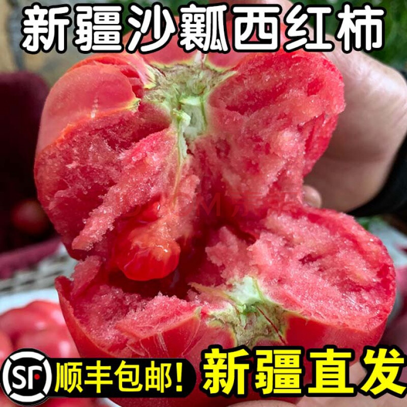 新疆特产沙瓤西红柿 5斤自然熟生吃普罗旺斯现摘新鲜水果蔬菜番茄【可