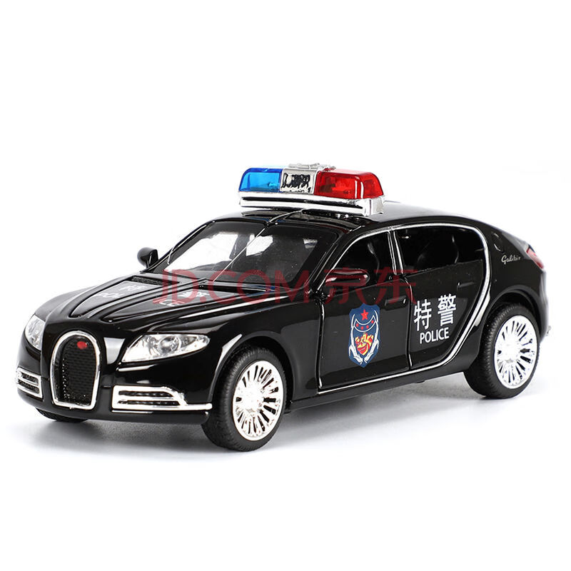 警车玩具超大合金车门可开儿童3-6岁六轮悍马车模型仿真特警公安车