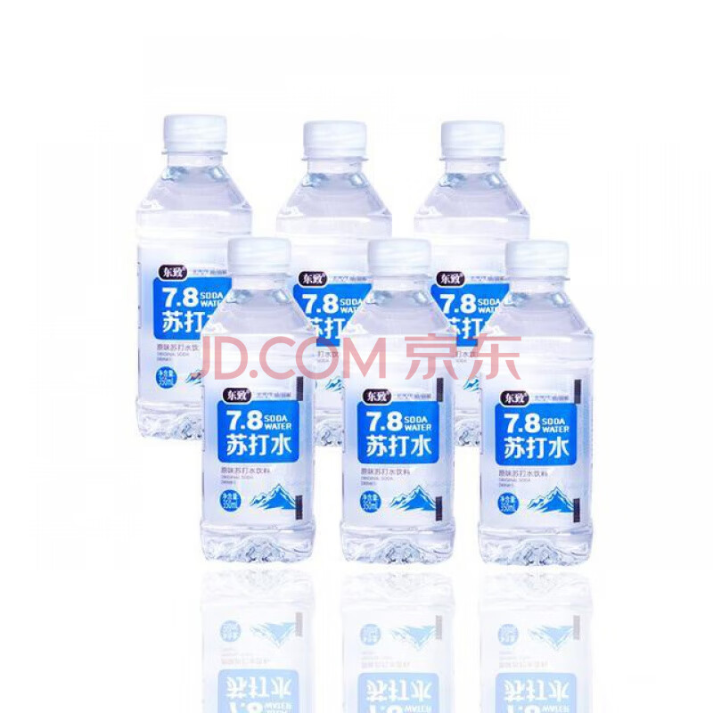 宜简苏打水 350ml*6/12瓶 东致原味苏打水饮料无气弱碱 整箱 350mlx6