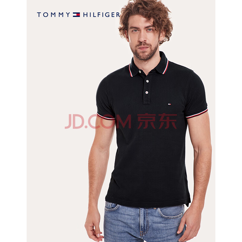 tommy hilfiger 男士春夏季潮流短袖polo衫-修身版 mw