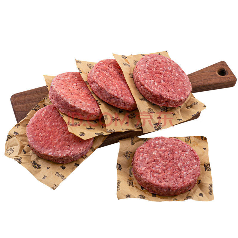 澳洲谷饲牛肉饼1000g批发儿童汉堡牛肉饼新鲜馅饼牛扒 1000克/10片装