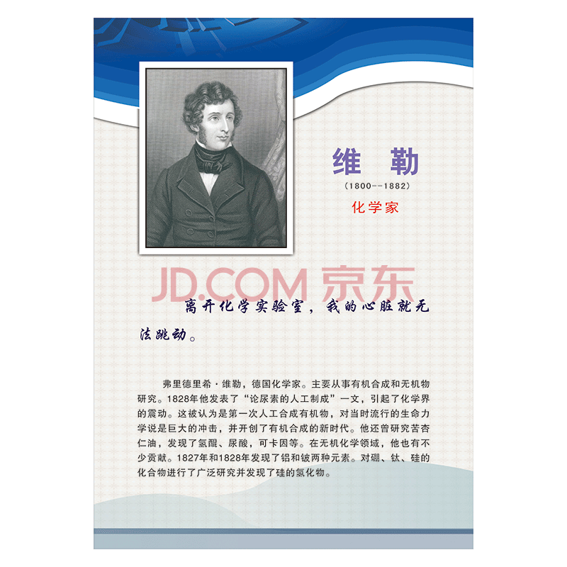 化学实验室名人名言宣传画挂图教室布置化学家头像肖像简介诺贝尔覆膜